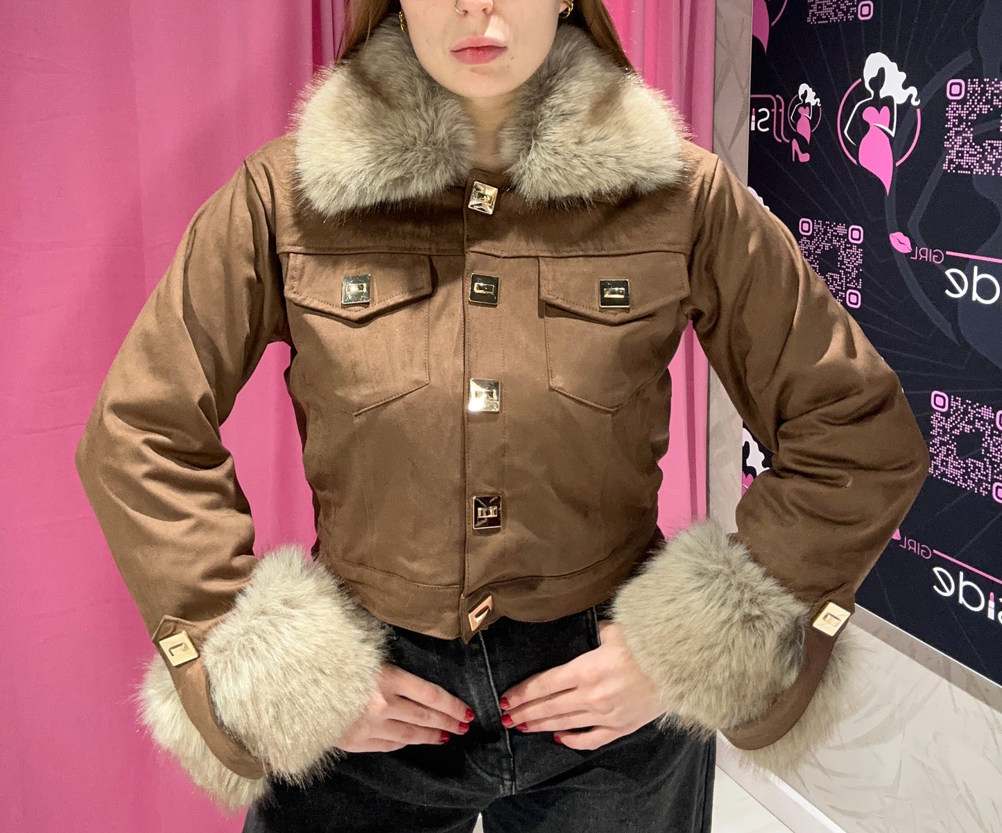 Giacchetto Crop Pelliccia #0028