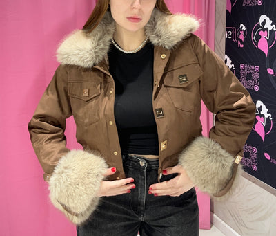 Giacchetto Crop con Pelliccia #0000028