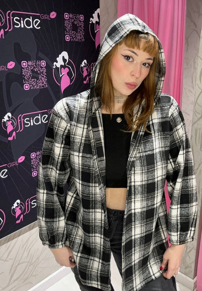 Camicione oversize con cappuccio