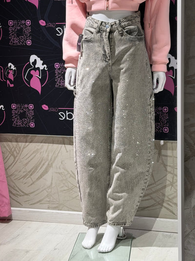 Jeans Baloon Strass #0182