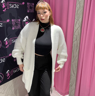 Cardigan lungo con tasche