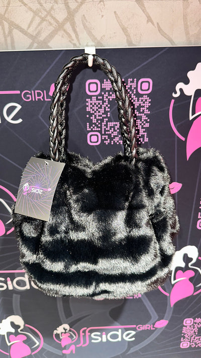 Borsa nera in pelliccia #0000036