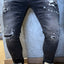 Jeans skinny vernice con strappi JC7546