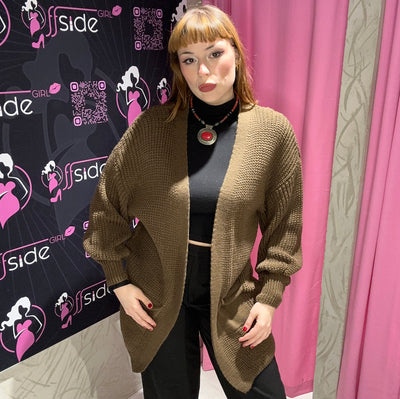 Cardigan lungo con tasche