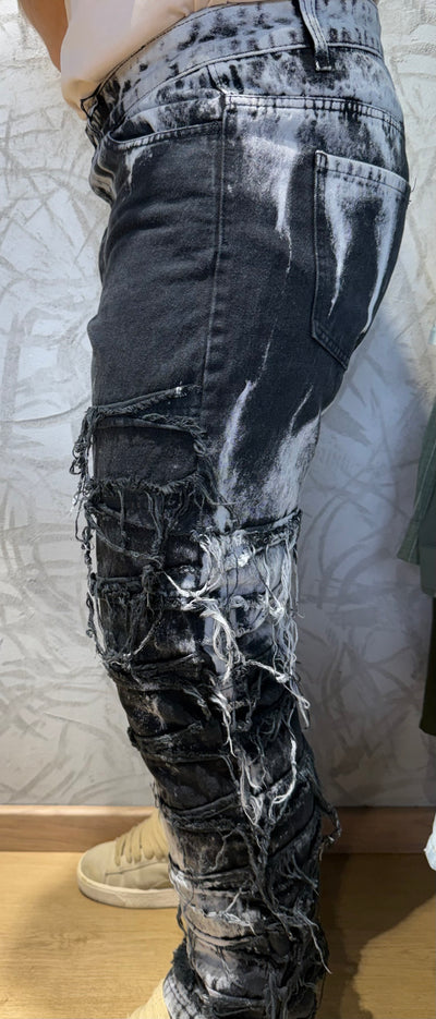 Jeans baggy stripped BF01