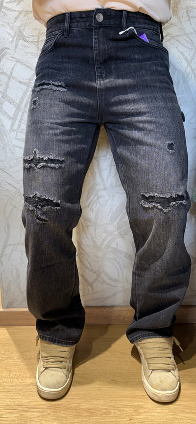 Jeans baggy con strappi KM2610