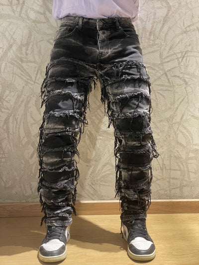 Jeans black stripped JC7832G