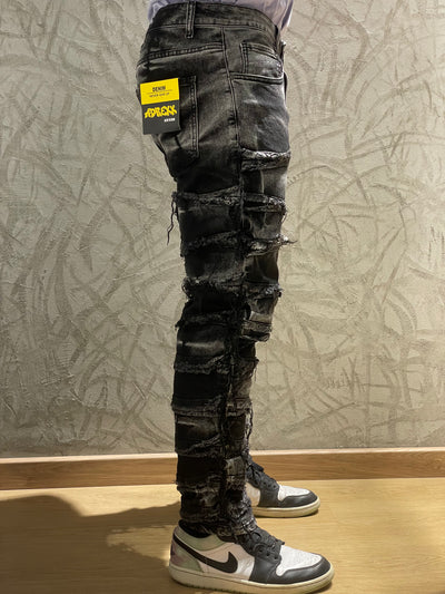 Jeans black stripped JC7832G