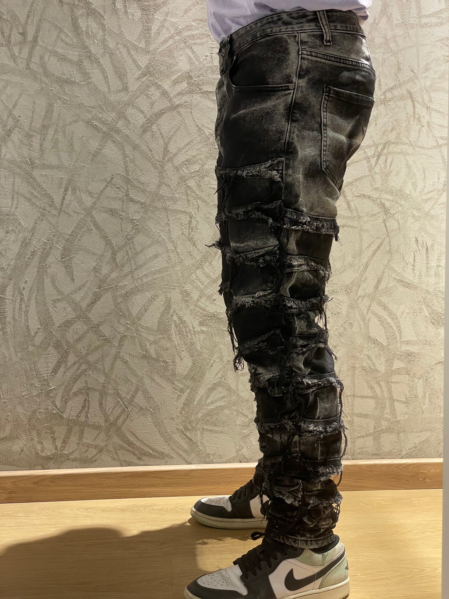 Jeans black stripped JC7832G